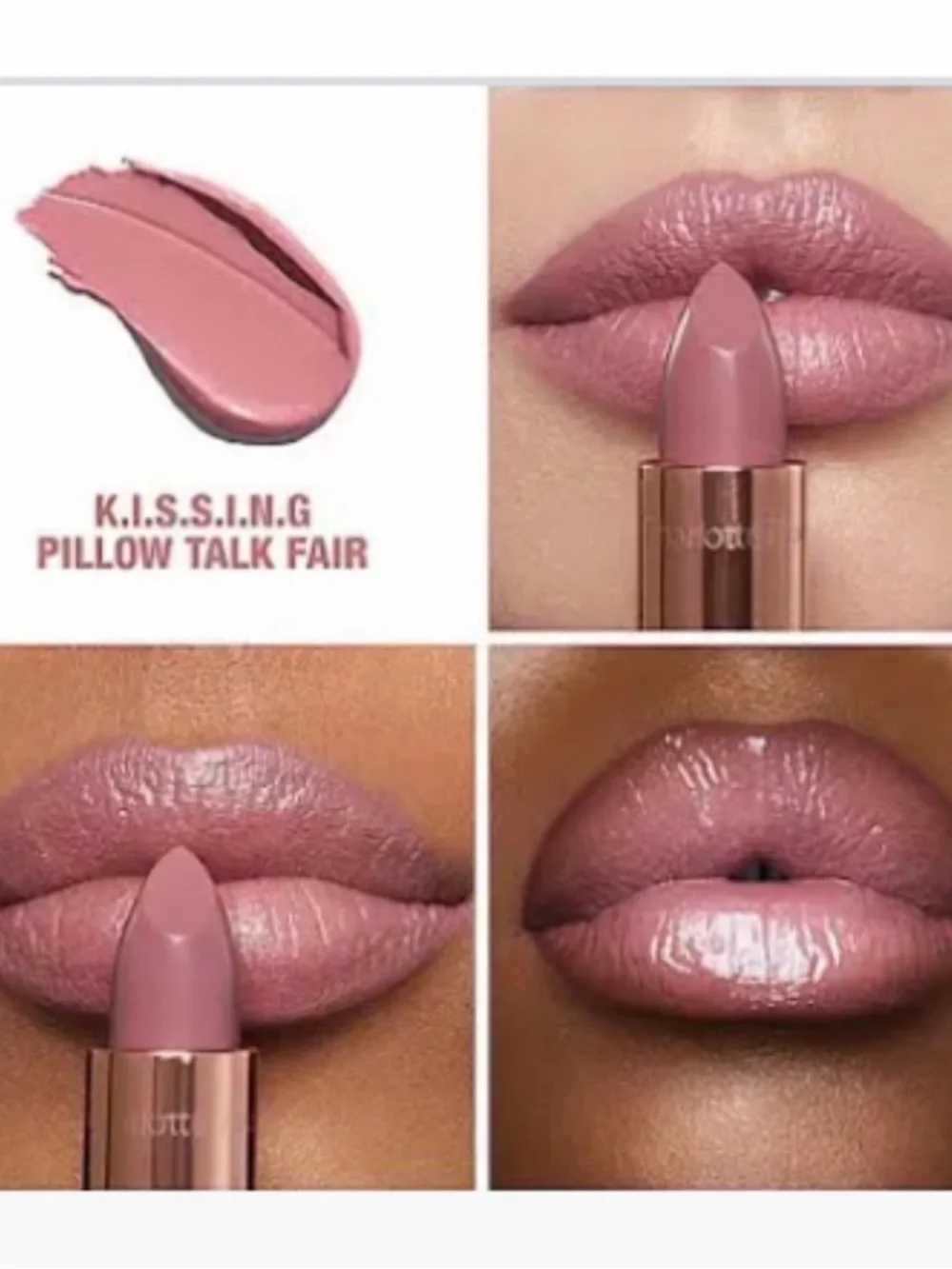 Charlotte Tilbury Pillow Talk Fair-KISSING Lipstick